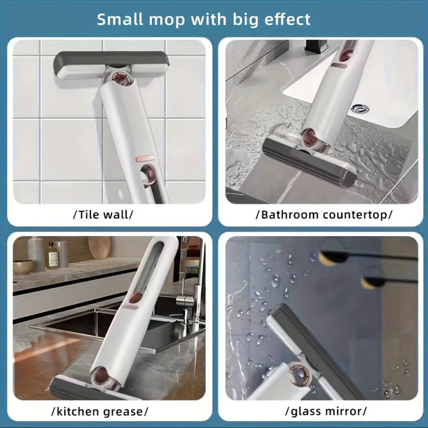 Portable Squeeze Cleaning Mop for Desks, Windows, and Glass!" 🪟🌞