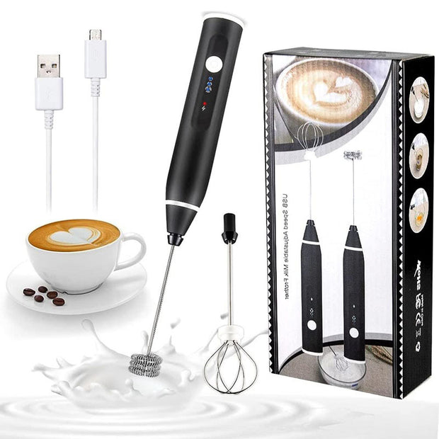 Electric Elegance with Our USB Charging Milk Frother and Coffee Mixer!" 🥚🔥