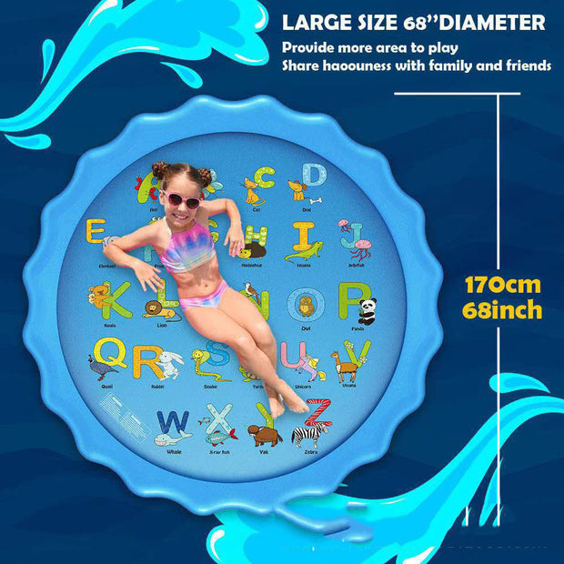 Inflatable Splash, Water Spray Pad - For Kids