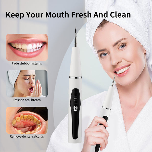 Home Tooth Scaler Instrument with Adjustable 5-Speed Technology."