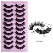 Magic of DD Russian Large Roll Grafting Lashes - 10 Pairs for Ultimate Eyelash Enchantment!" 👀🌈