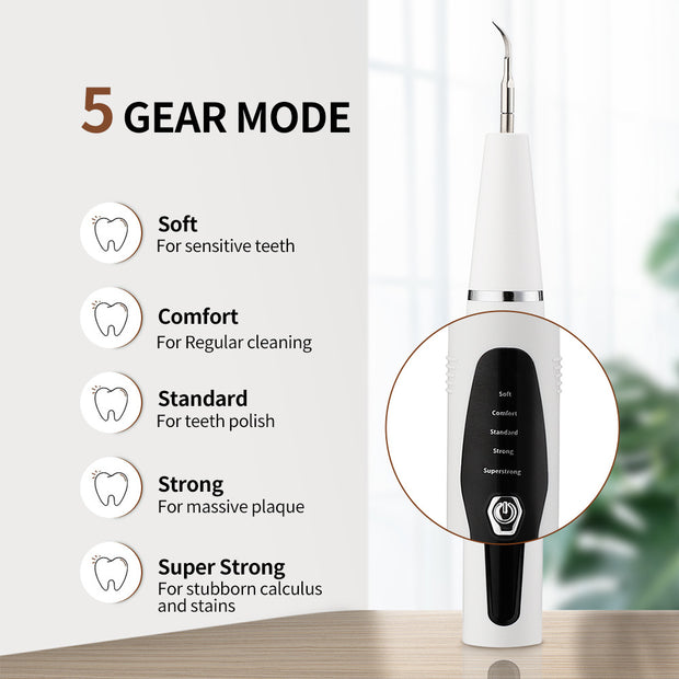 Home Tooth Scaler Instrument with Adjustable 5-Speed Technology."