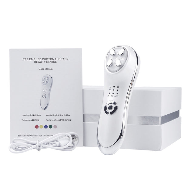 Lift and Illuminate: Transform with 5-in-1 LED Photon Therapy for Tightened Skin!"