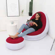 Inflatable Folding Sofa and ottoman  -  "Anytime, Anywhere! 🌍🛋️"