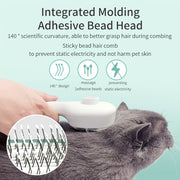 Hygienic Pet Pampering: UVC-Sterilised Hair Remover Brush with Self-Cleaning Feature.