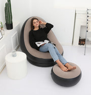 Inflatable Folding Sofa and ottoman  -  "Anytime, Anywhere! 🌍🛋️"