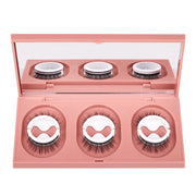 False Eyelashes Warm Gel Free Self-Adhesive - 3 Pair Suit in Pure Manual Natural Exquisite Boxed Perfection"