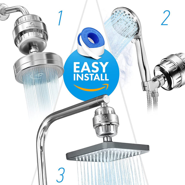 Active Health Filtered Shower Head 17-Layers.