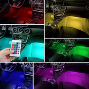 Car RGB LED Strip Light, Lamps Car Interior Light With Remote