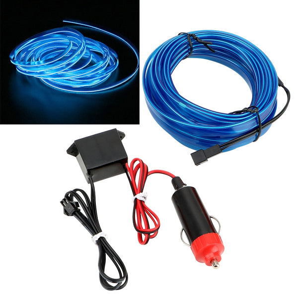 Auto LED Strip EL Wire Rope, the Ultimate Car Interior Atmosphere Creator!" 🌈🚗