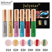 Colourful glitter liquid Extra Fine eyeliner  - 6 Piece Set.