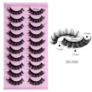 Magic of DD Russian Large Roll Grafting Lashes - 10 Pairs for Ultimate Eyelash Enchantment!" 👀🌈