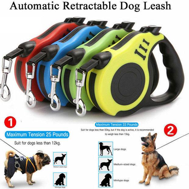 Automatic Retractable Dog Leash, Explore with Ease using the Automatic Retractable Dog Leash"