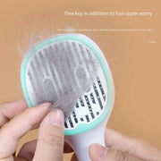 Hygienic Pet Pampering: UVC-Sterilised Hair Remover Brush with Self-Cleaning Feature.