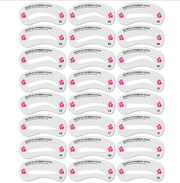 Eyebrow Stamp Stencil Kit, 24 Pc Eyebrow Shaping Stencils, Long-lasting Eyebrow Brow Definer, Perfect Make-up Reusable Kit