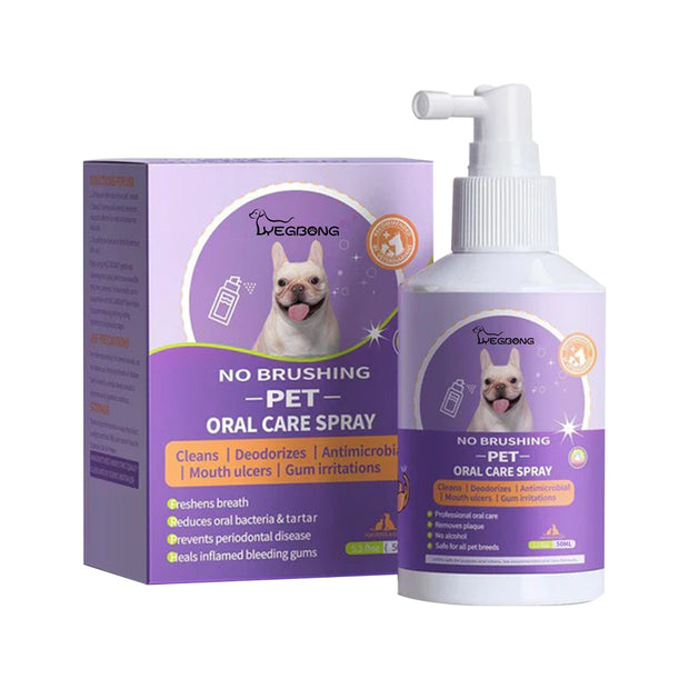 Yegbong Dog and Cat Teeth cleaning spray, Pet Oral Cleaning, Breath Fresh Deodorant.