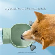 Portable 2-in -1 Dog Water Bottle with Food Container!" 💦