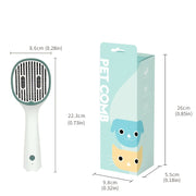 Hygienic Pet Pampering: UVC-Sterilised Hair Remover Brush with Self-Cleaning Feature.