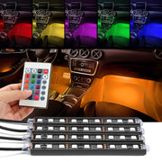 Car RGB LED Strip Light, Lamps Car Interior Light With Remote