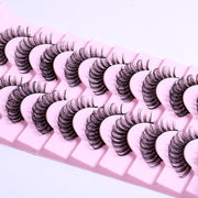 Magic of DD Russian Large Roll Grafting Lashes - 10 Pairs for Ultimate Eyelash Enchantment!" 👀🌈