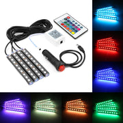 Car RGB LED Strip Light, Lamps Car Interior Light With Remote