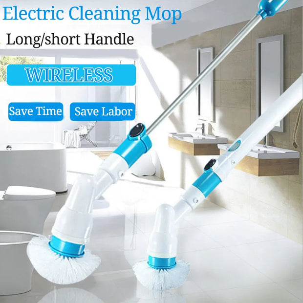 Electric Spin Scrubber, Turbo Scrub Cleaning Brush Cordless Chargeable.