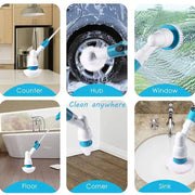 Electric Spin Scrubber, Turbo Scrub Cleaning Brush Cordless Chargeable.