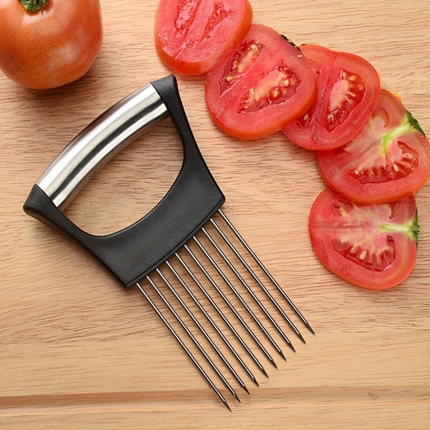 Stainless Steel Onion Holder Slicer, Lemon Holder Slicer, Slicer Holder For Steak Tendons.