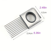 Stainless Steel Onion Holder Slicer, Lemon Holder Slicer, Slicer Holder For Steak Tendons.