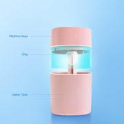 Spray Humidifier USB Silent Household Large Capacity Air Atomizer Seven-Color Night Light Mini Humidifier